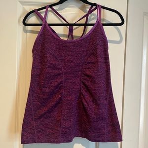 Zella strappy workout tank top with built in bra